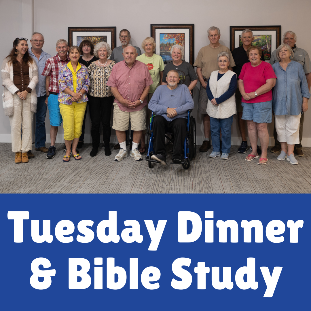 Connecting with others, doing stuff that matters with a Tuesday Dinner & Bible Study